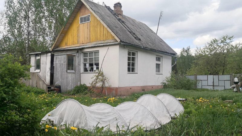 Ганна з Миколою прокинулися рано і почали збиратися на дачу. Збиралися мовчки. Вони вийшли з під’їзду, як раптом Микола глянув на дружину і здивовано запитав: – А куди це ти так вирядилася? Курей смішити сусідських? – А ти хіба забув, що нас друзі чекають в гості? –  здивувалася Ганна. Микола не розумів, що відбувається